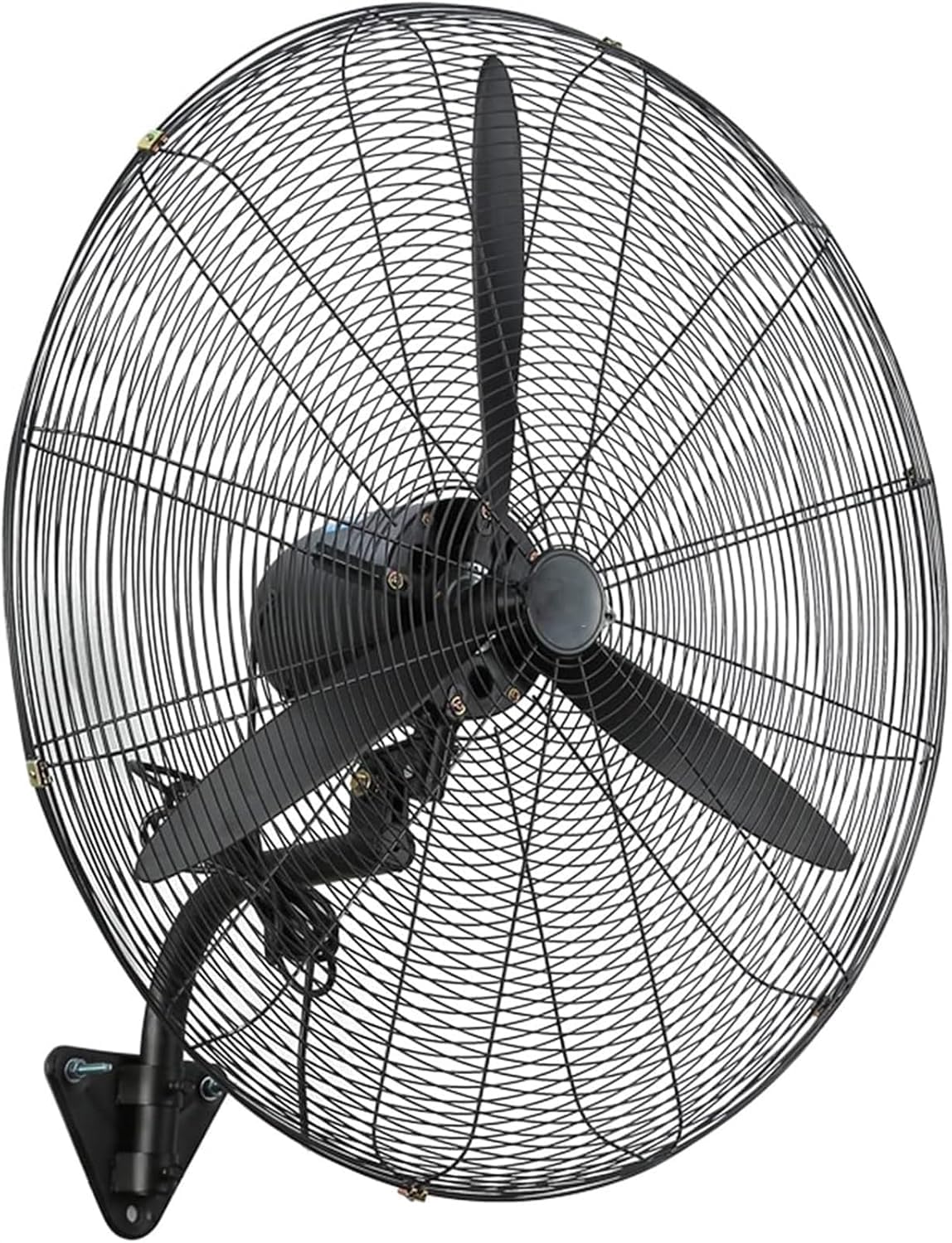 OWOHYG Wandventilatoren, 31 Zoll, 79 cm, Schwarz, Industrielüfter, 3 Luftvolumenstufen, leiser 120°-Oszillationsmodus für Zuhause und Büro im Sommer
