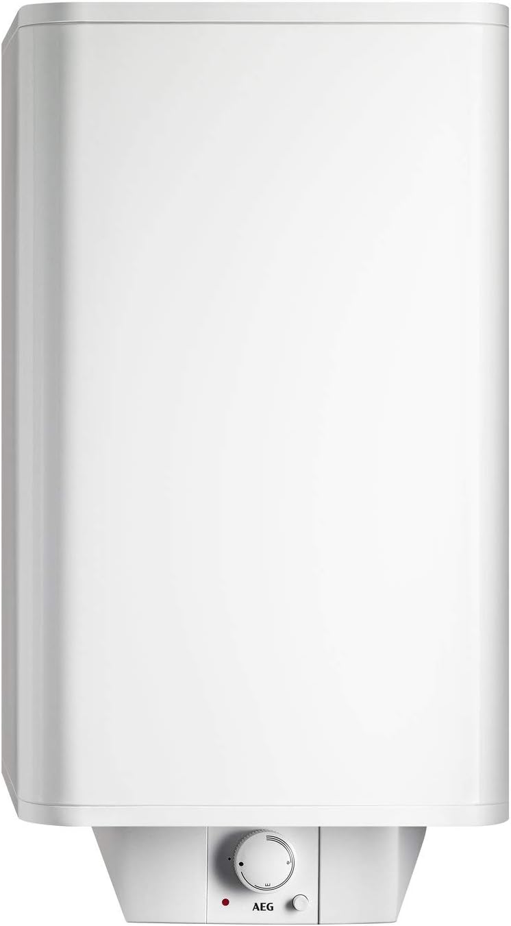 AEG Warmwasserspeicher, 50 Liter, 230 V, Weiß, Wandspeicher DEM 50 Basis, Warmwasserboiler, stufenlose Temperaturwahl