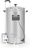 Klarstein Heimbrau-Sets, 45 L, Silber, Brauheld Pro - Bierbrauset, Maischekessel zum Bier Brauen, Bierbrauanlage
