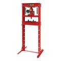 Wiltec Hydraulik, 500 mm, Rot, 20T Profi Werkstattpresse, presse aus Stahl, Rahmenpresse mit Manometer, Lagerpresse