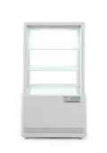 Wohnzimmerschrank HENDI, 816 mm, 230 V, 170 W, 58 L, Weiß, Kühlvitrine, Aufsatz, Kuchenvitrine, 2/6˚C, automatischer Abtauung