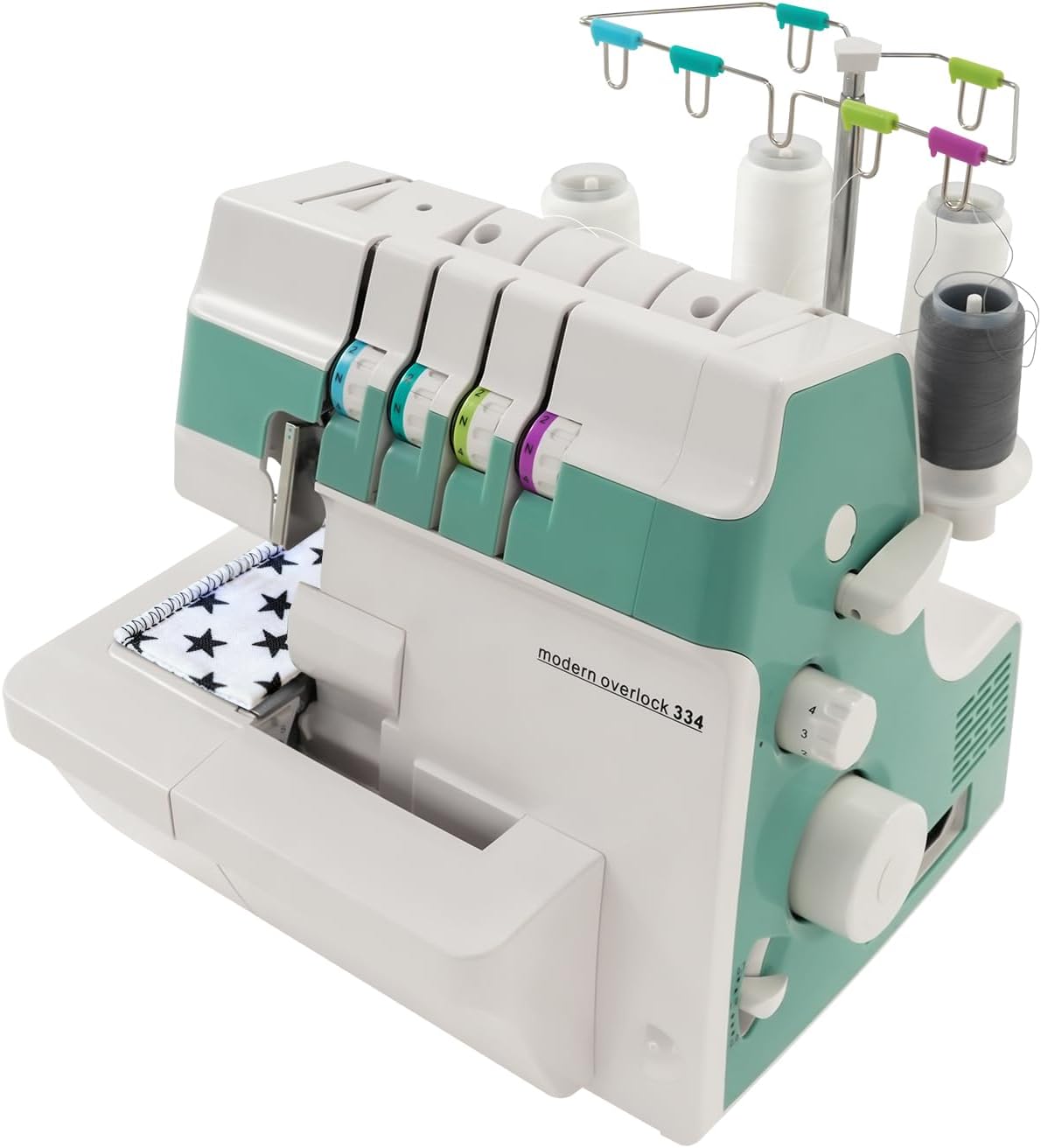MELAQULY Overlock-Nähmaschinen, 91 W, 91 W, Aluminiumlegierung, technischer Kunststoff, Schwarz