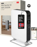 Mill Elektroheizkörper, 2000 W, 28m, Weiß, Ölradiator Elektro Heizkörper - WIFI Smarte Elektroheizung, Heizung elektrisch für 24- ²