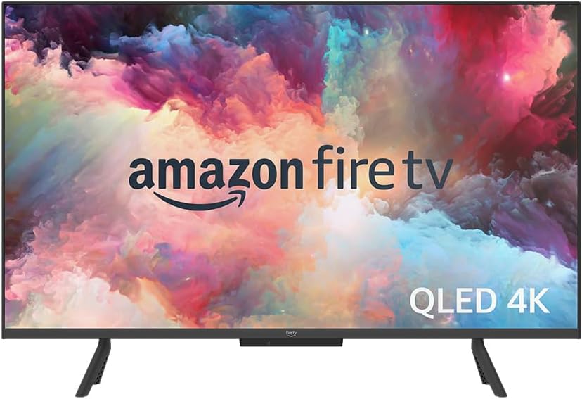 Amazon Fernseher, 50 Zoll, 127 cm, Weiß, Smart TV, Fire TV-Omni-QLED-Serie Smart-TV mit , 4K UHD, lokales Dimmen