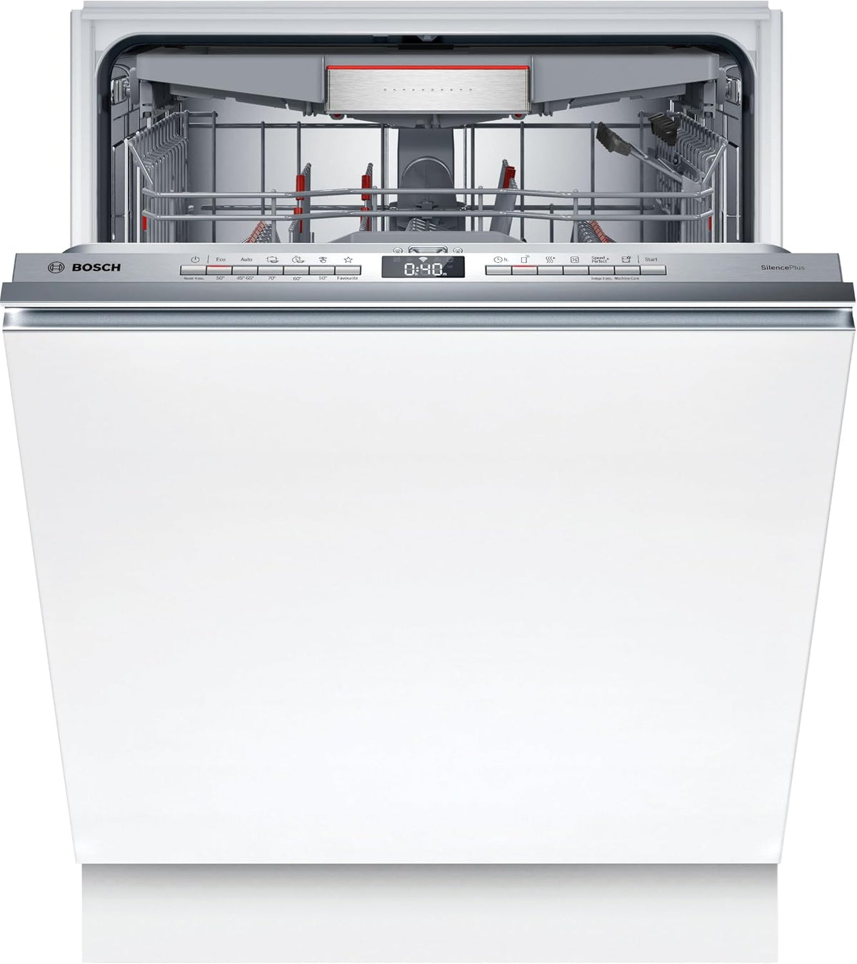 Bosch Geschirrspüler, 60 cm, Weiß, SMV4ECX31E Serie 4, Einbau- komplett versenkbar, Home Connect, Remote-Diagnose