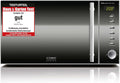 Caso Mikrowelle, 1000 W, 800 W, 20 L, Silber/Schwarz, MG20 Ceramic menu 2-in-1 mit Grill, Keramikboden und Grill-Rost für 2 Ebenen
