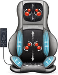 Sofa COMFIER, Schwarz, Shiatsu Rücken und Nacken Massagesitzauflage mit Wärme, 2D / 3D-Knet Massageauflage mit voller Rückenlehne