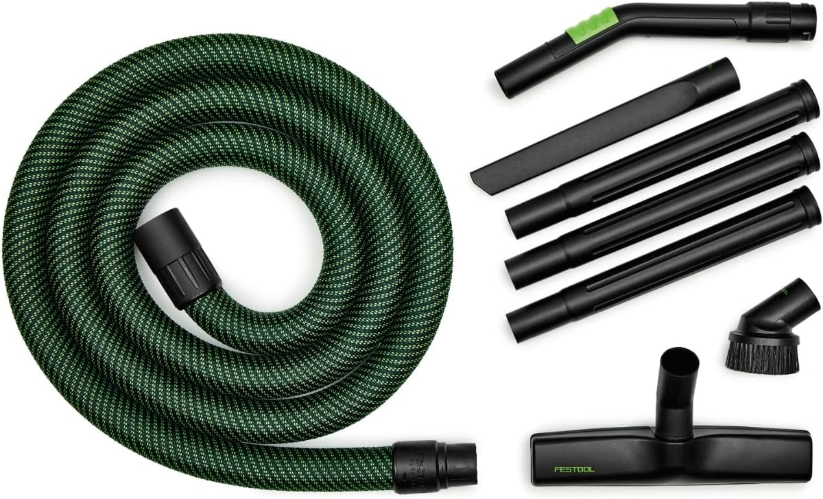 Festool Staubsauger, Grün/Schwarz, Zubehör Reinigungsset RS-HW D 36-Plus mit Saugschlauch
