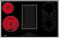NEFF Kochfeld, 80 cm, Schwarz, T18BD3AN0 N 70, Elektro mit integriertem abzug, Made in Germany, Touch Control, Kombi-Zone