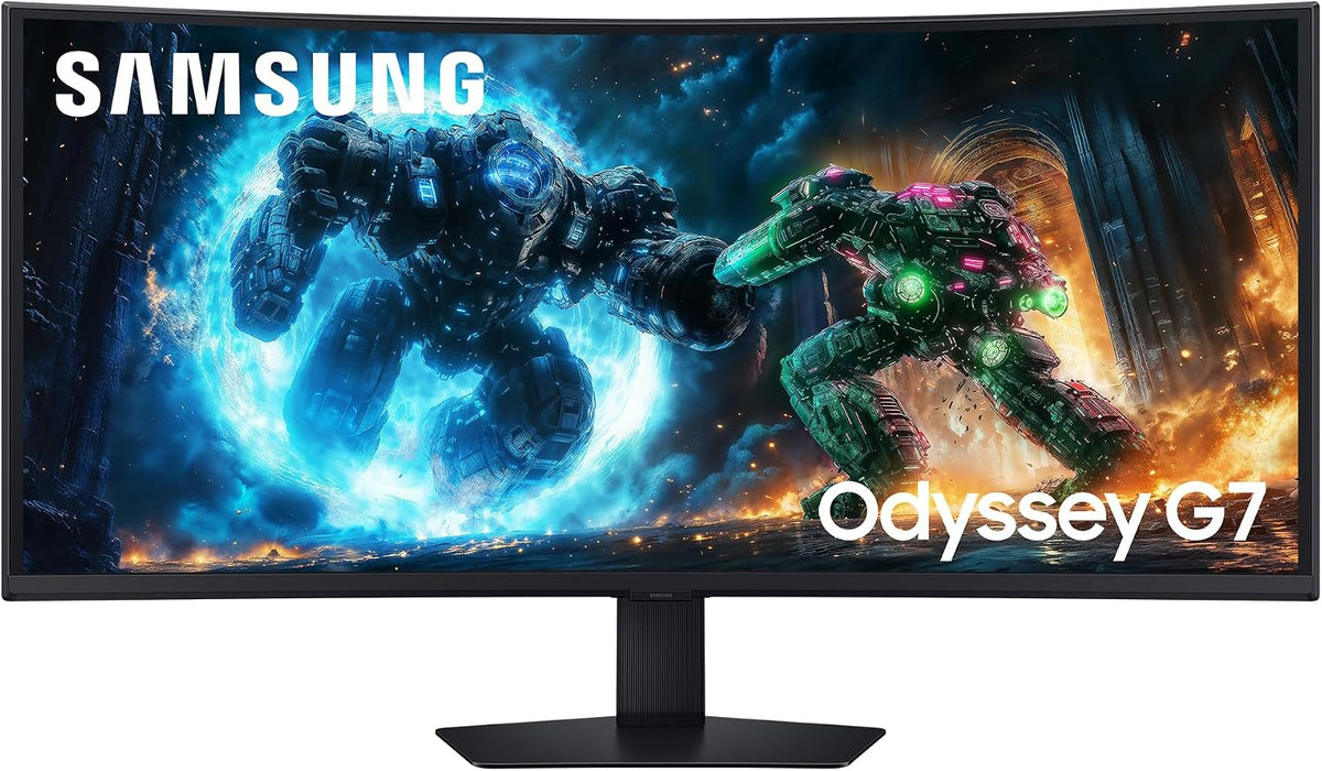 Samsung Monitor, Schwarz, Odyssey G75F 40' 5K WUHD Curved Gaming, 180 Hz