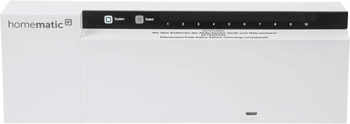 Homematic Fußbodenheizung, Schwarz, IP scontroller, 10 Kanäle