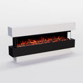 GLOW FIRE Elektrokamin, 149x69x21 cm, 1800 W, Weiß, Cobalt 50 mit realistischem 3D LED-Feuer - Stand- mit, App Steuerung