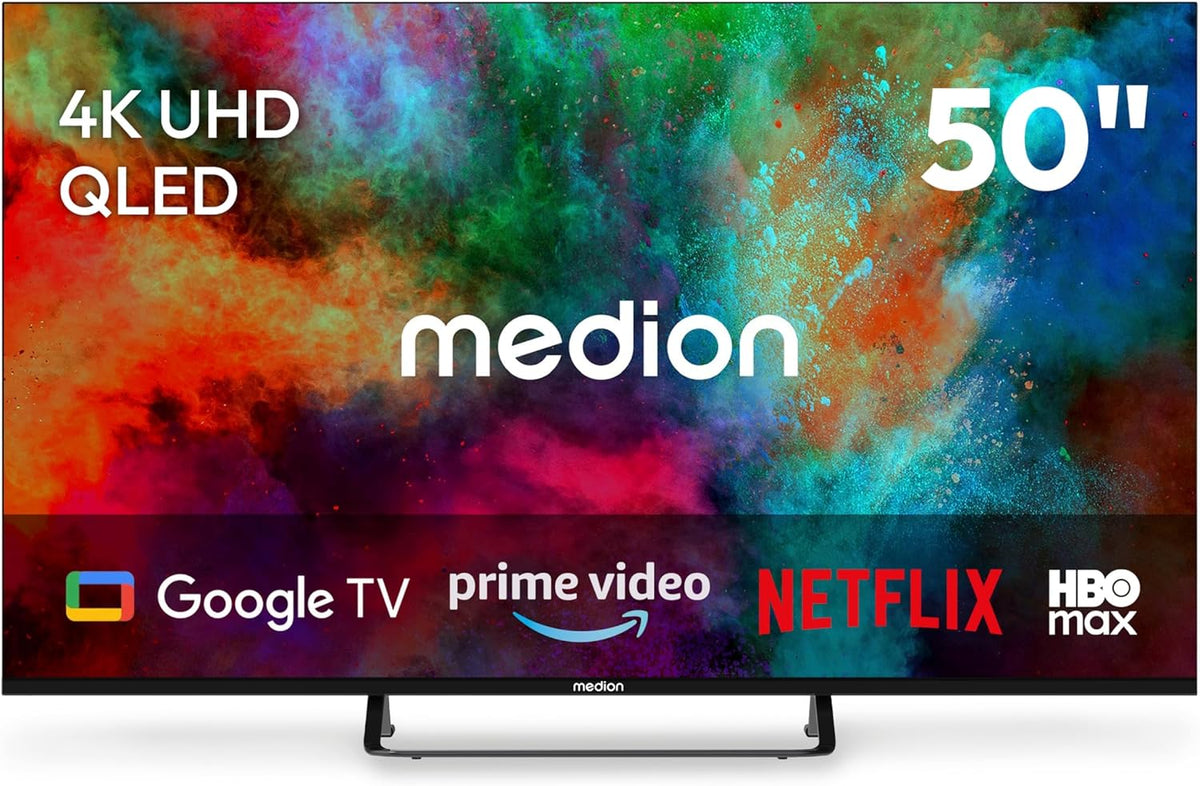MEDION Fernseher, 125,7 cm, 50 Zoll, Schwarz, Smart TV, 4K Smart TV - MD 850701