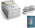 Springlane Kitchen Eismaschine, 1,5 L, 150 W, Silber/Grau, Emma mit selbstkühlendem Kompressor, aus Edelstahl mit entnehmbarem Eisbehälter
