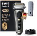 Braun Elektrorasierer, Braun, Series 9 Pro+ Rasierer Herren Elektrisch, mit 5 Pro Rasierelementen, Langhaarschneider