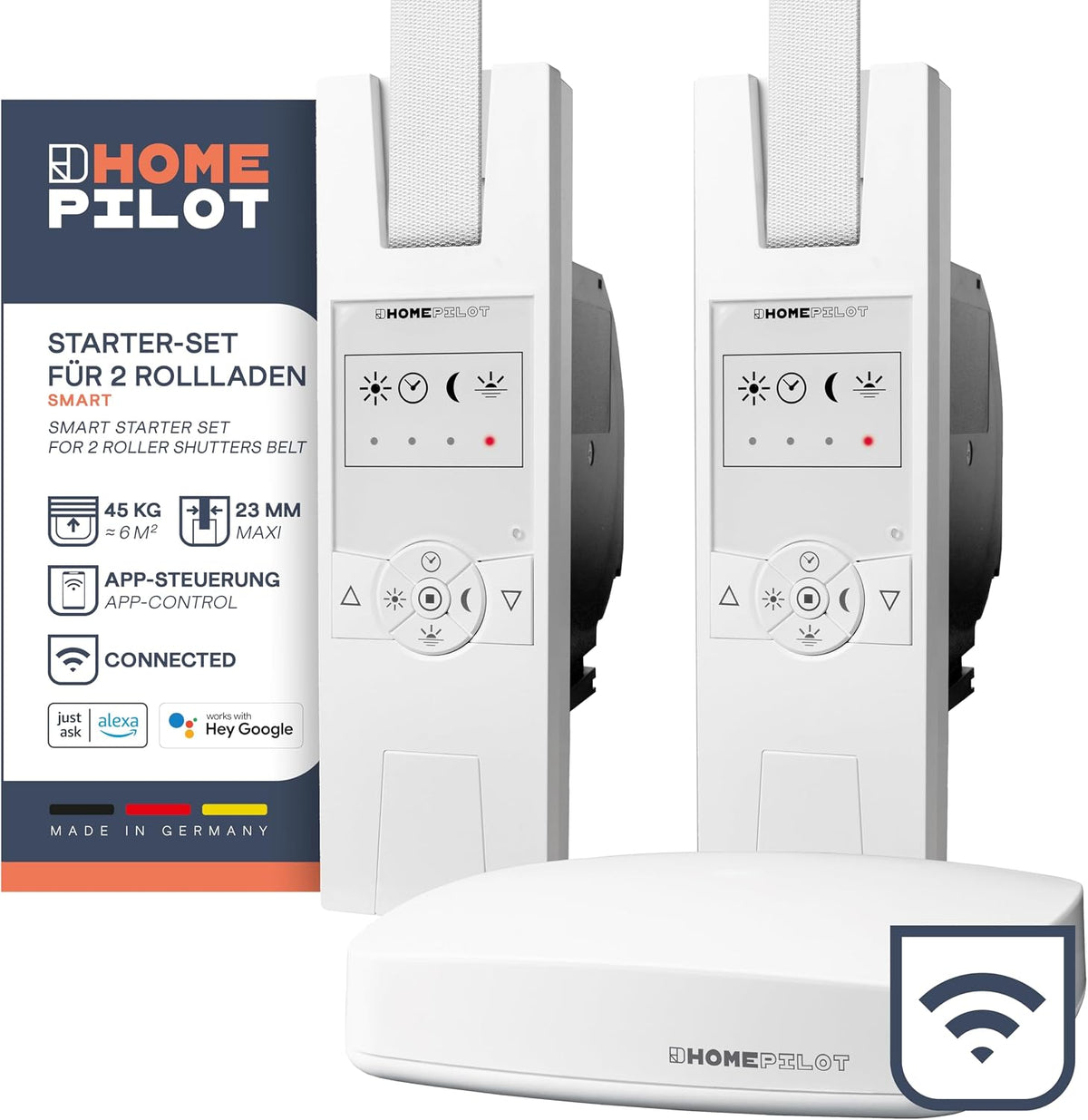 Homematic IP Smart Home Rollladenaktor – Unterputz, Packung mit 5, Digitale Steuerung für 5 Rollläden per App, Alexa & Assistant, elektrische