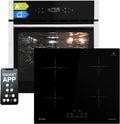 KKT Backofen, 7000 W, Schwarz, KOLBE Herdset SET8313HCIH859RL, und Induktionskochfeld